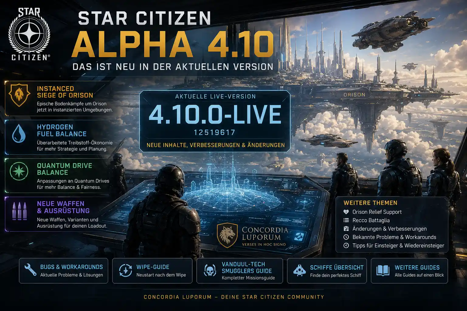 Star Citizen Alpha 4.10 Update mit Orison, Siege of Orison und Patch-Übersicht