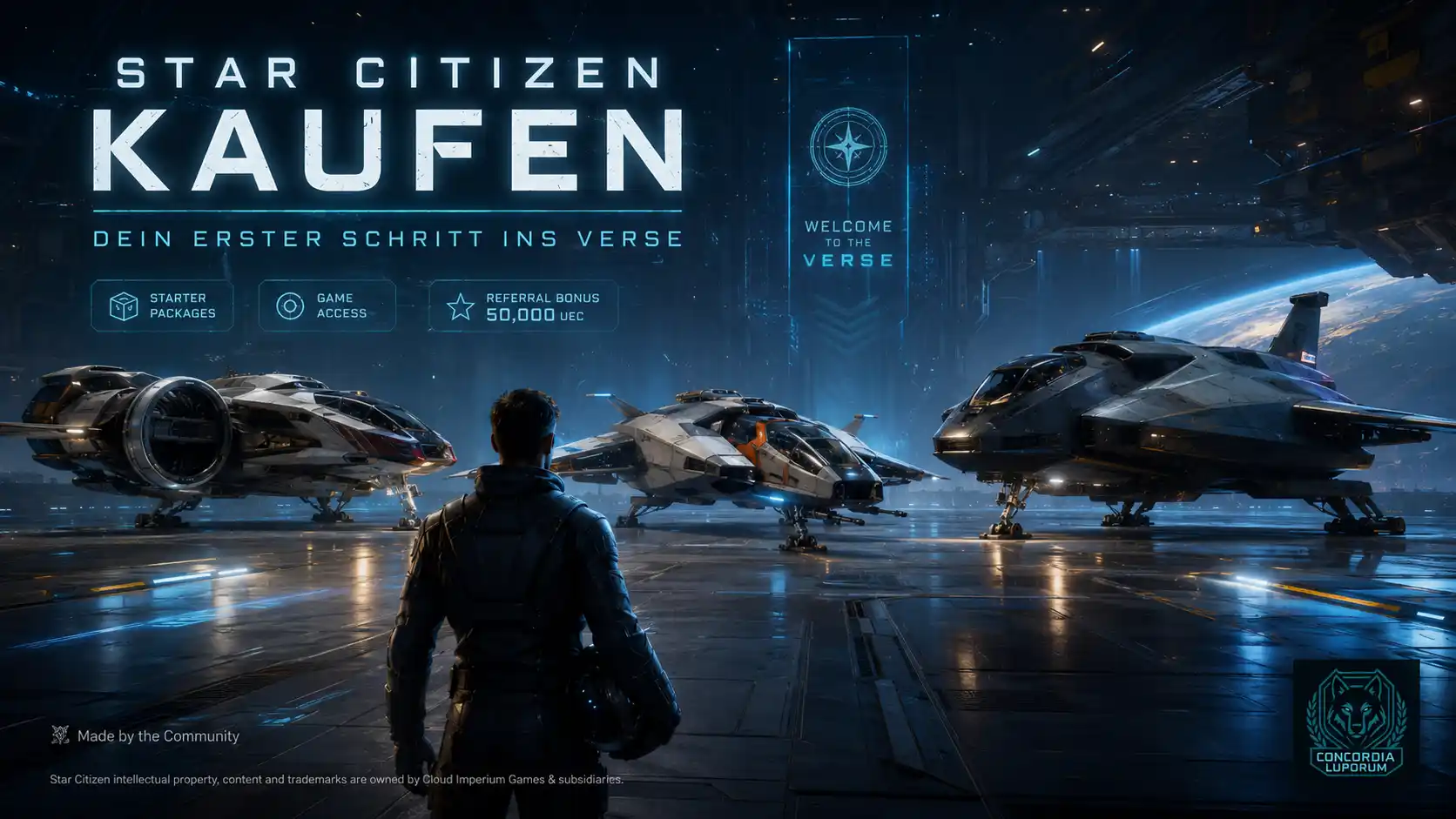 Star Citizen kaufen mit Starter-Paket und Einsteiger-Schiffen im Hangar