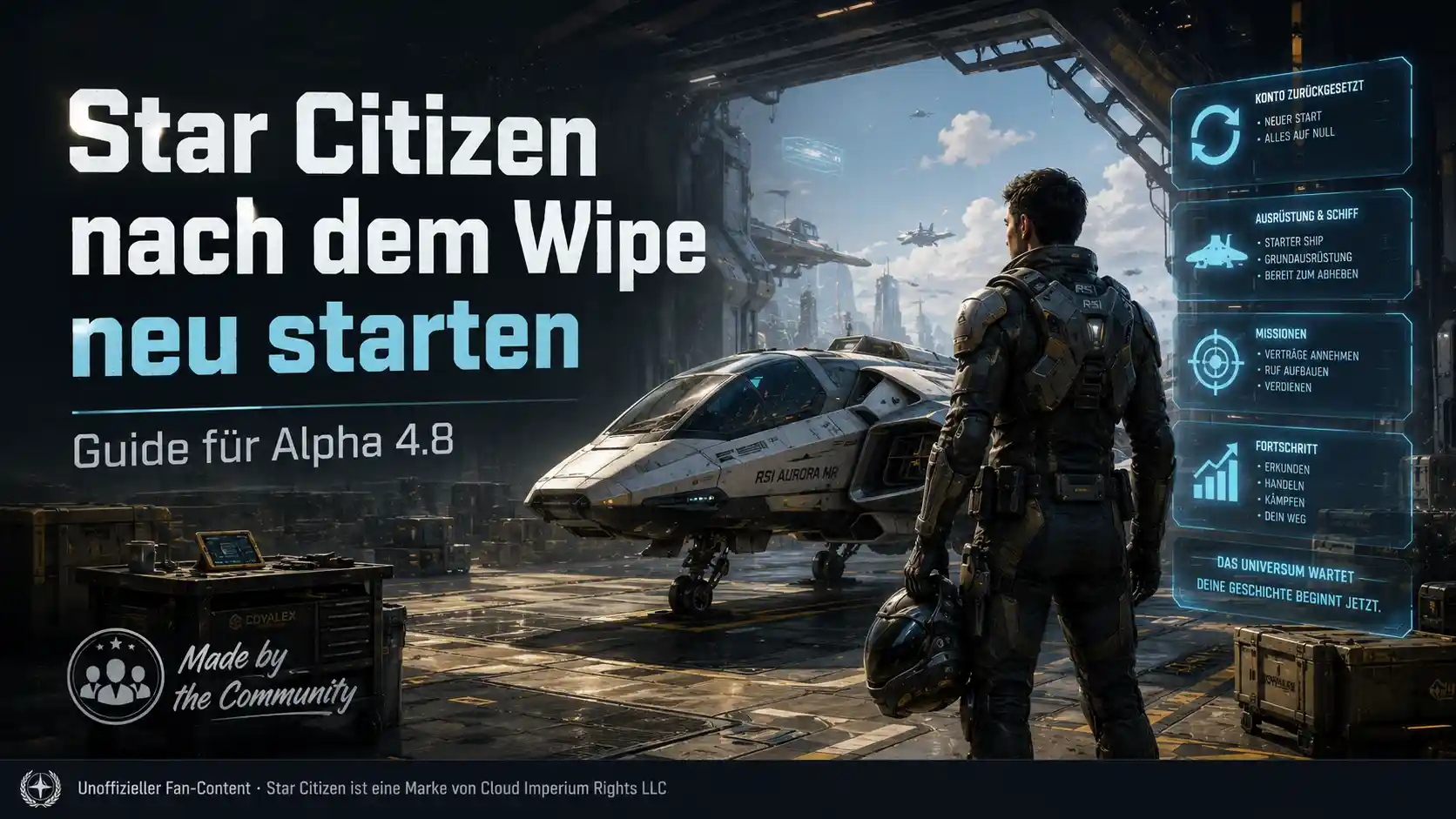Star Citizen nach dem Wipe neu starten – Guide für Alpha 4.8